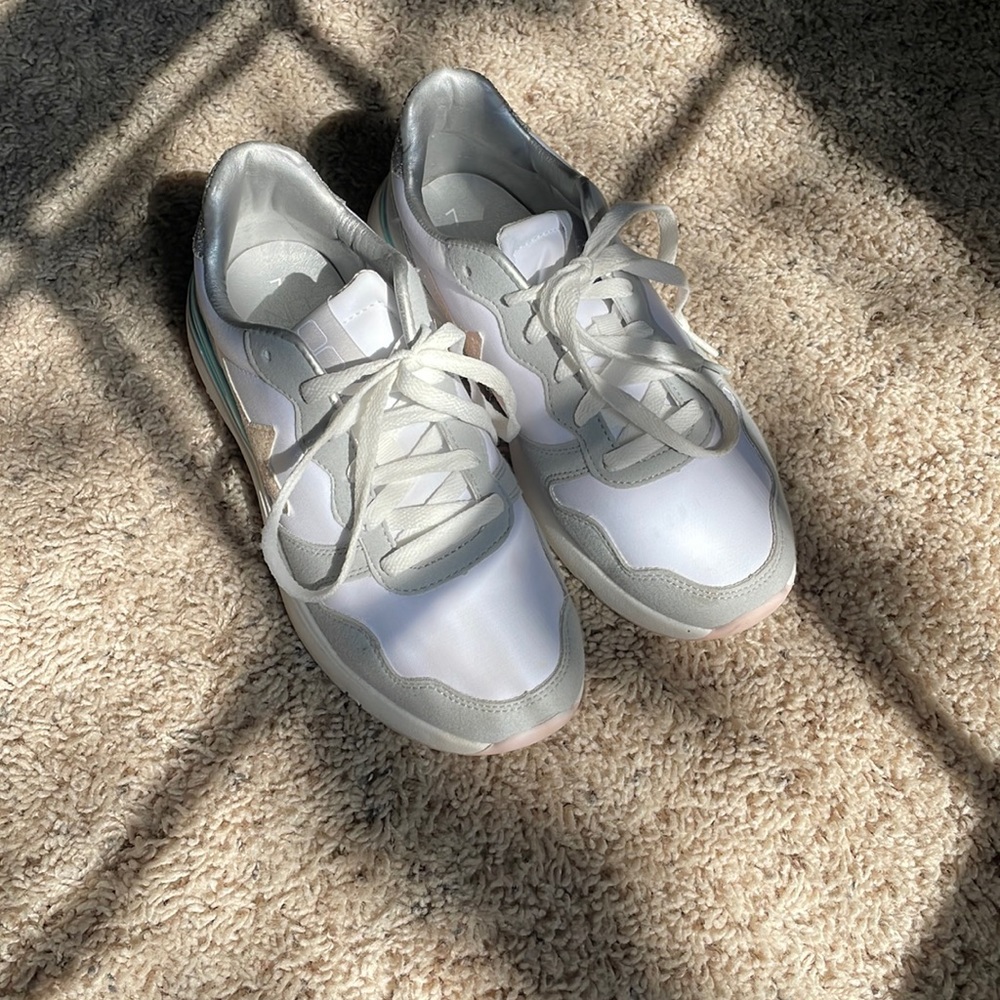 Woman’s star shoes